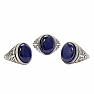 1011 Men's silver ring with Lapis lazuli