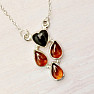 Amber necklace silver Ag 925 N4056