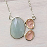 Aquamarine necklace silver Ag 925 N5008