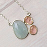 Aquamarine necklace silver Ag 925 N5008