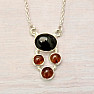 Amber necklace silver Ag 925 N5687