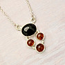 Amber necklace silver Ag 925 N5687