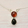 Amber necklace silver Ag 925 N5689