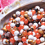 Tiger eye, carnelian and howlit bead bracelet RB Design 103