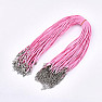 Waxed cord, pearl pink, 45 cm