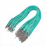 Waxed cord turquoise 45 cm