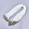 Waxed cord, white, 45 cm