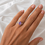 Silver ring with amethyst