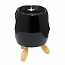 Aroma lamp ceramic Black octagon