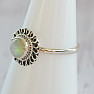 Ethiopian opal ring silver Ag 925 45854