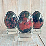 Rhodonite egg home decoration 6 cm