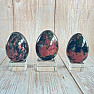 Rhodonite egg home decoration 6 cm