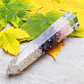 Orgonite obelisk amethyst and rose petals with crystal