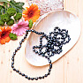 Women's pearl necklace black pearl 160 cm