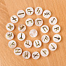 A set of crystal runestones