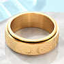 Men's steel ring Golden Universe