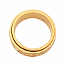 Men's steel ring Golden Universe