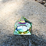 Pyramid for Feng Shui small made of rainbow crystal