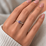 Silver ring with amethyst