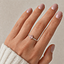 Silver ring with rose quartz
