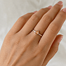 Silver ring with citrine