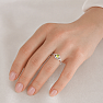 Silver ring with olivine