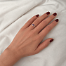 Silver ring with amethyst