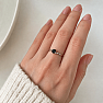 Silver ring with onyx
