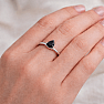 Silver ring with onyx