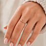 Silver ring with citrine