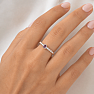 Silver ring with amethyst