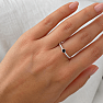 Silver ring with onyx