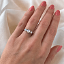 Silver ring with moonstone