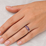 Silver ring with amethyst