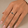 Silver ring with Swiss Blue topaz