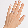Silver ring with amethyst