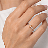 Silver ring with citrine