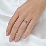 Silver ring with amethyst