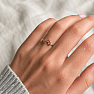 Silver ring with citrine