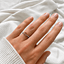 Silver ring with citrine