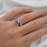 Silver ring with amethyst