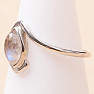 Moonstone rainbow ring silver Ag 925 R2950