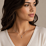 Silver pendant with citrine