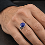 Men's silver ring with Lapis Lazuli