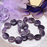 Amethyst disc bracelet 2 cm