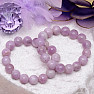 Kunzite bead bracelet A quality 12 mm