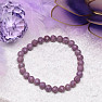 Lepidolite bracelet made of cut beads 6 mm