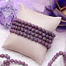 Lepidolite bracelet made of cut beads 6 mm