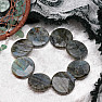 Labradorite bracelet made of cut discs RB Design 213
