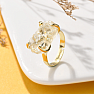 Ring for the witch Lemon quartz